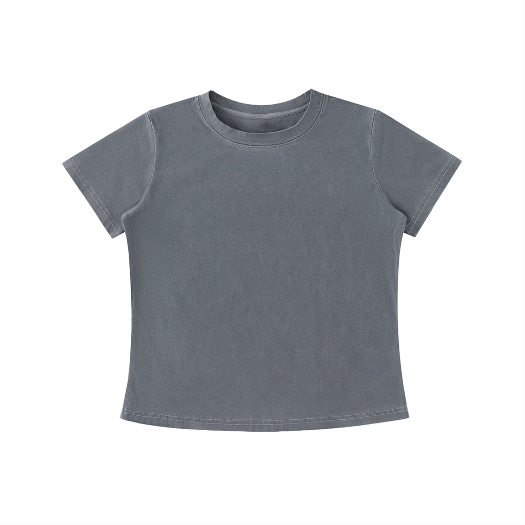 Women’s Vintage Washed Fitted Crew Tee