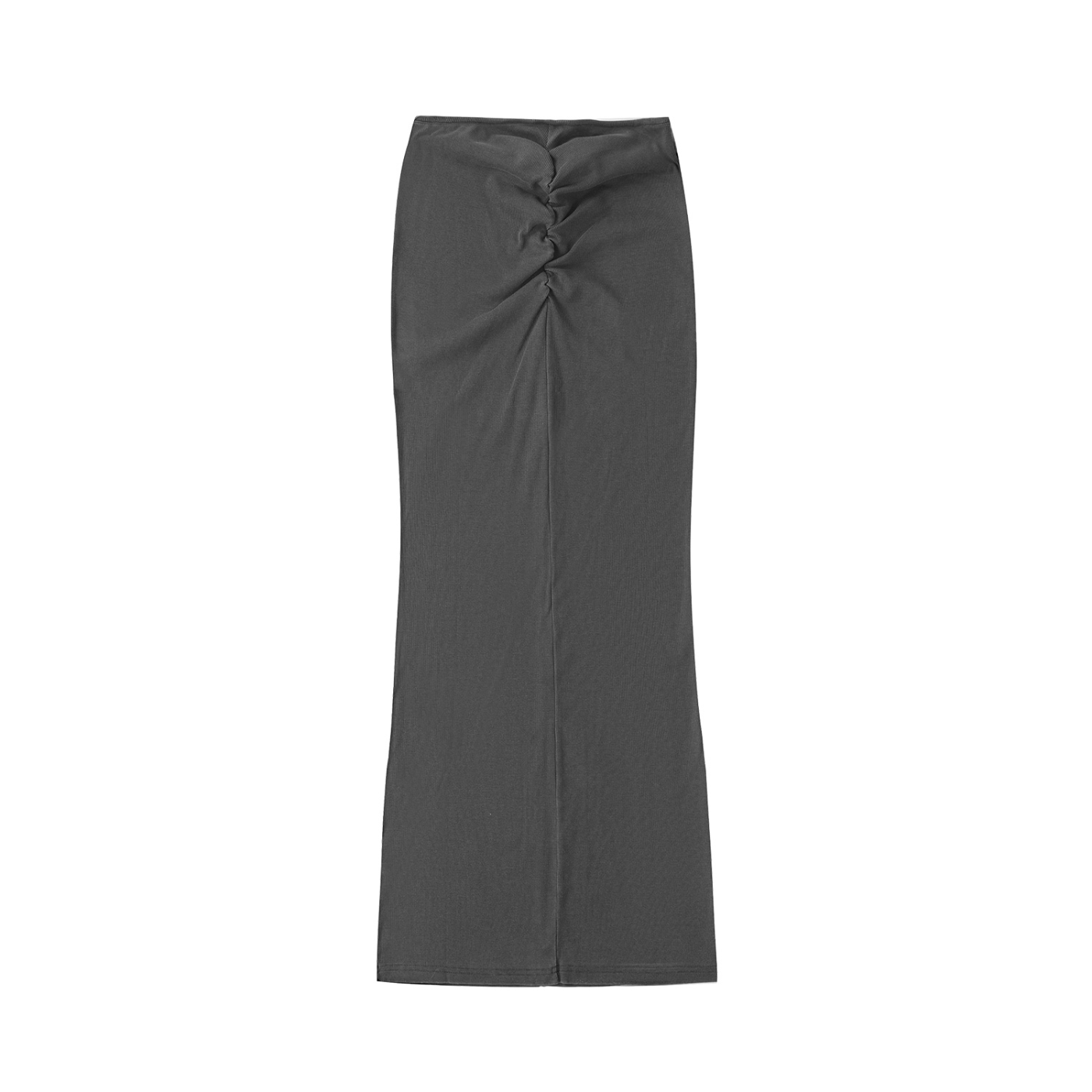 Vintage Washed Drawstring Maxi Skirt