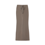 Vintage Washed Drawstring Maxi Skirt