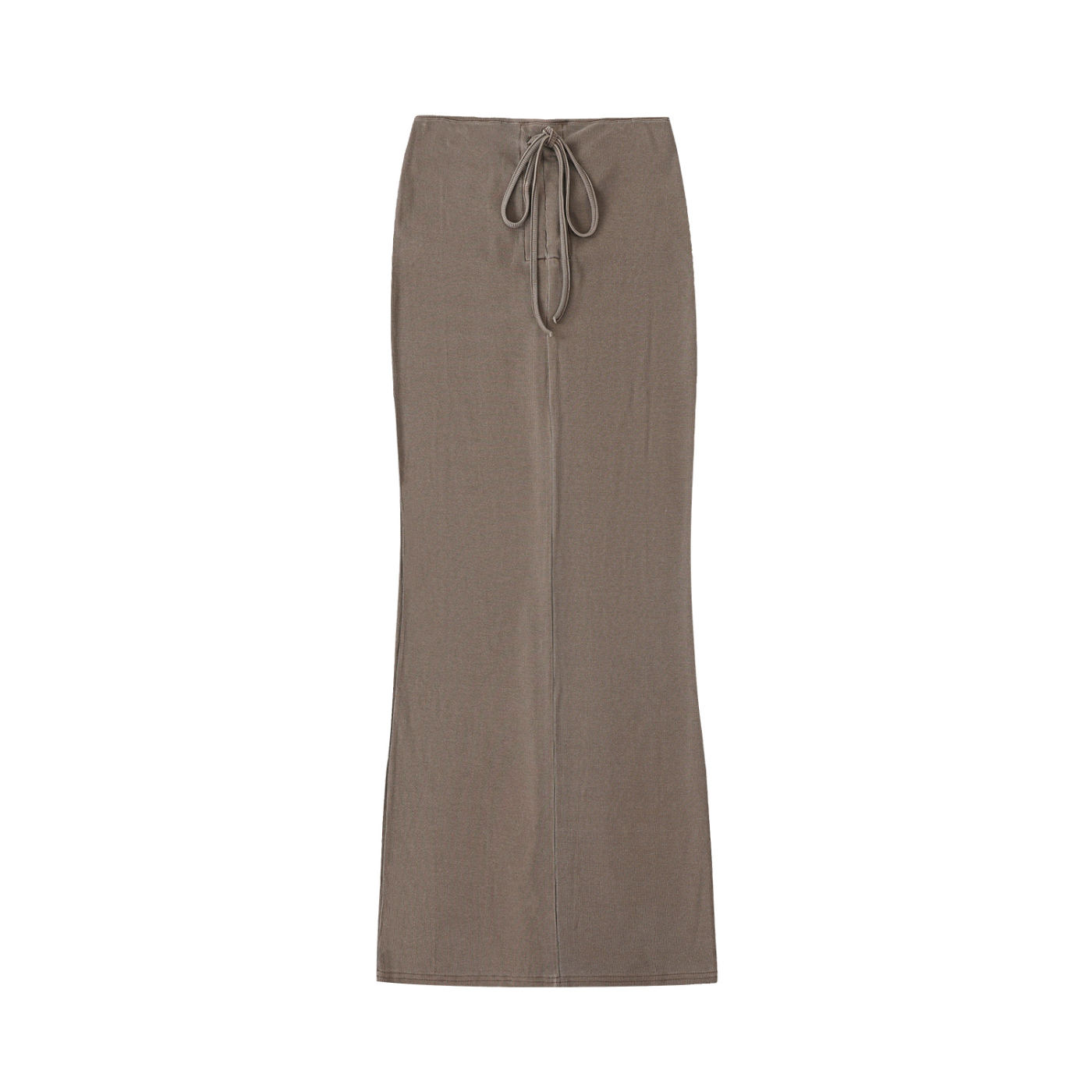 Vintage Washed Drawstring Maxi Skirt