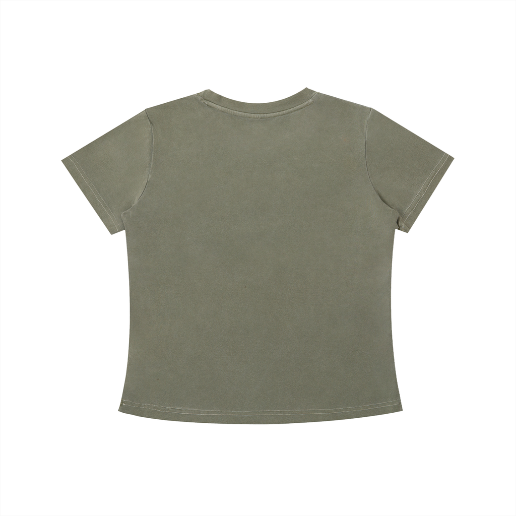 Women’s Vintage Washed Fitted Crew Tee