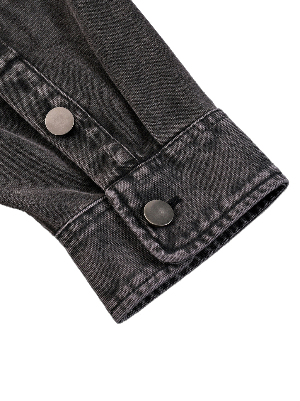 Unisex Vintage Washed Denim Shirt Jacket • 100% Cotton