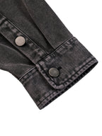 Unisex Vintage Washed Denim Shirt Jacket • 100% Cotton